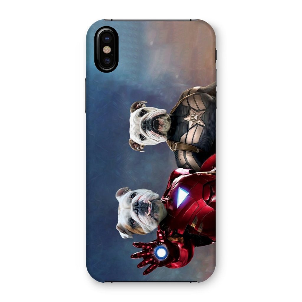 Pet Portraits | Iron Paw & Captain Pawmerica: Custom Pet Phone Case | Paw & Glory