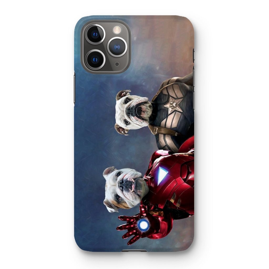 Pet Portraits | Iron Paw & Captain Pawmerica: Custom Pet Phone Case | Paw & Glory
