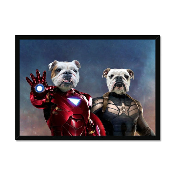 Armoured And Patriotic Heroes Custom Pet Portrait | Custom Pet Portrait | Paw & Glory