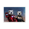 Iron Paw & Captain Pawmerica: Custom Pet Poster
