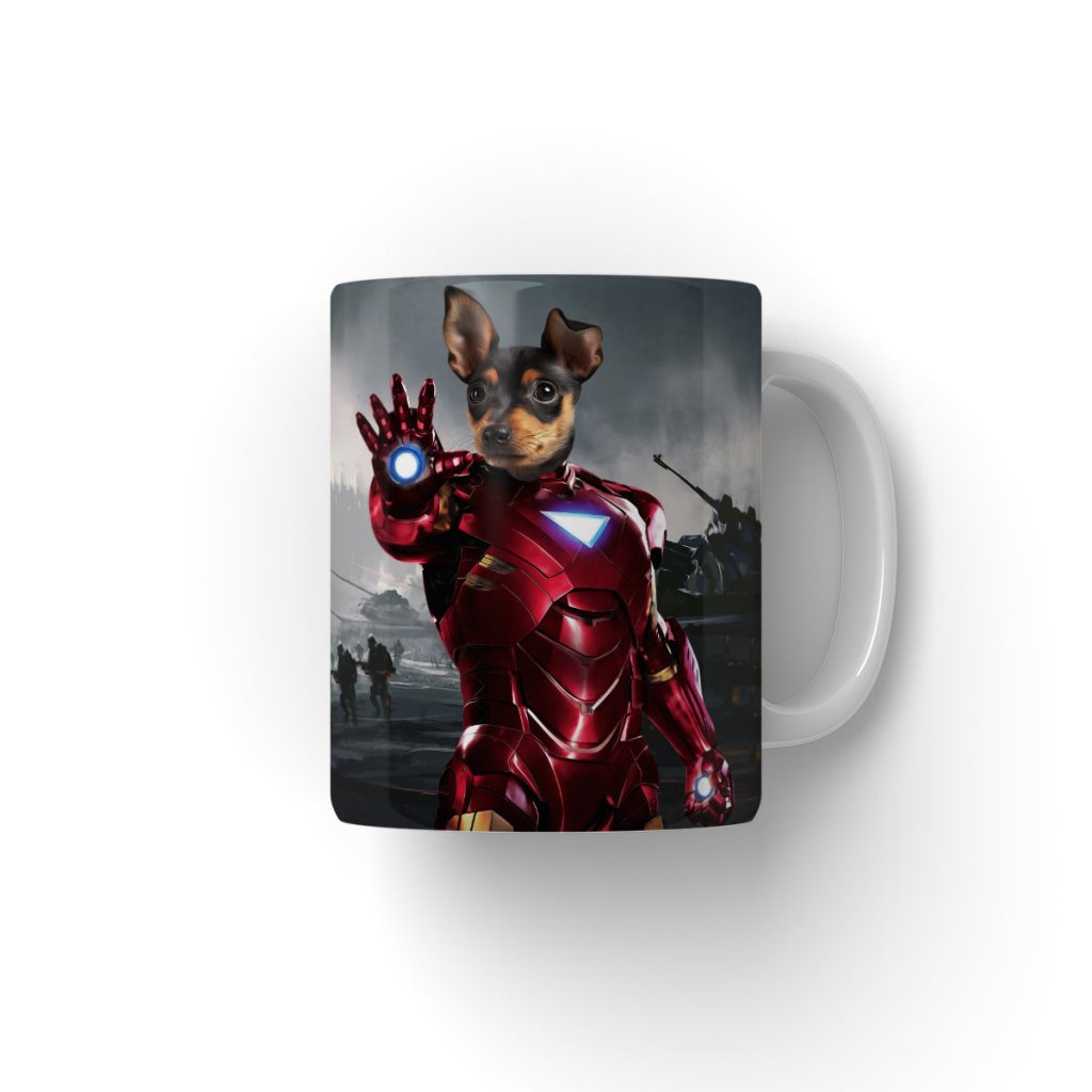 Armoured Comic Hero: Custom Pet Coffee Mug | Paw & Glory
