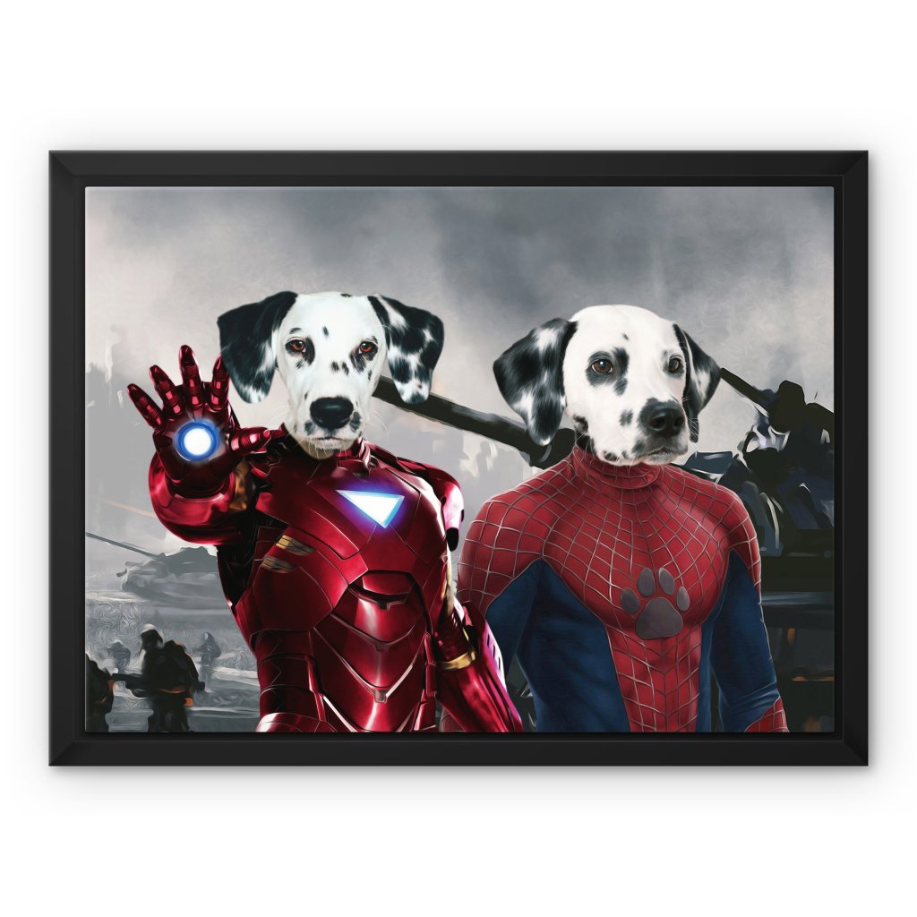 Pet Portraits | Iron Paw & Spider Paw: Custom Pet Canvas | Paw & Glory