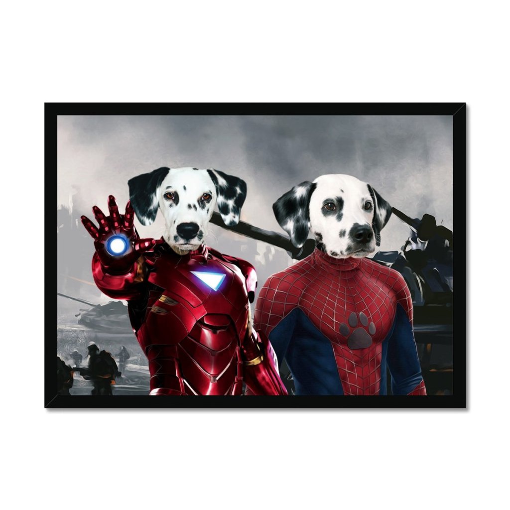 Pet Portraits | Iron Paw & Spider Paw: Custom Pet Portrait | Paw & Glory