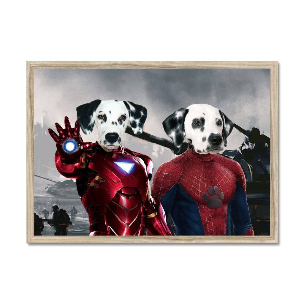 Pet Portraits | Iron Paw & Spider Paw: Custom Pet Portrait | Paw & Glory