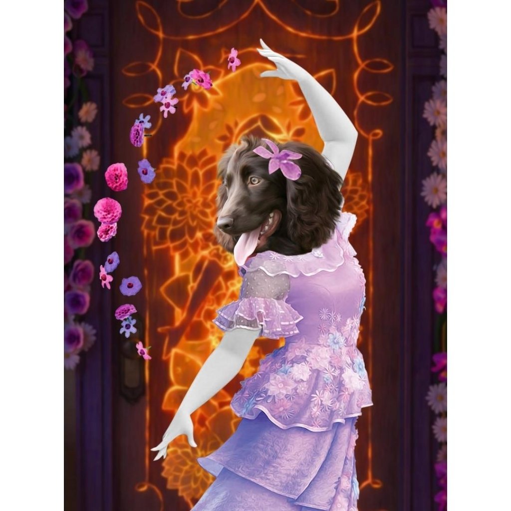 Flower Sister Custom Digital Download Pet Portrait | Paw & Glory