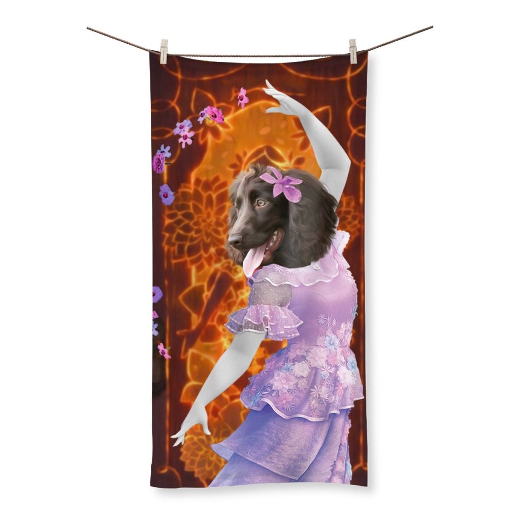Pet Portraits | Isabela (Encanto Inspired): Custom Pet Towel | Paw & Glory