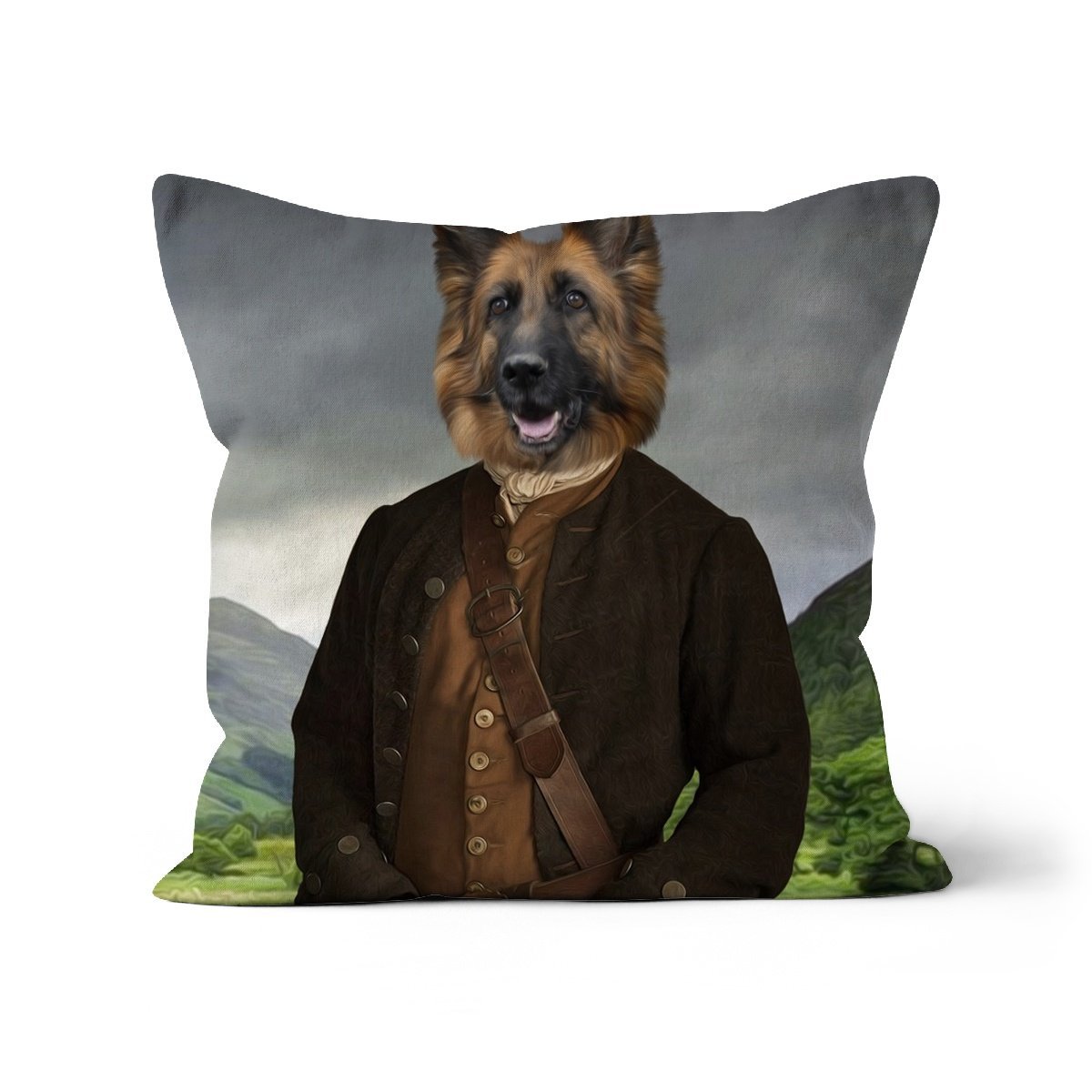 Jamie (Outlander Inspired): Custom Pet Pillow - Paw & Glory - Dog Portraits - Pet Portraits