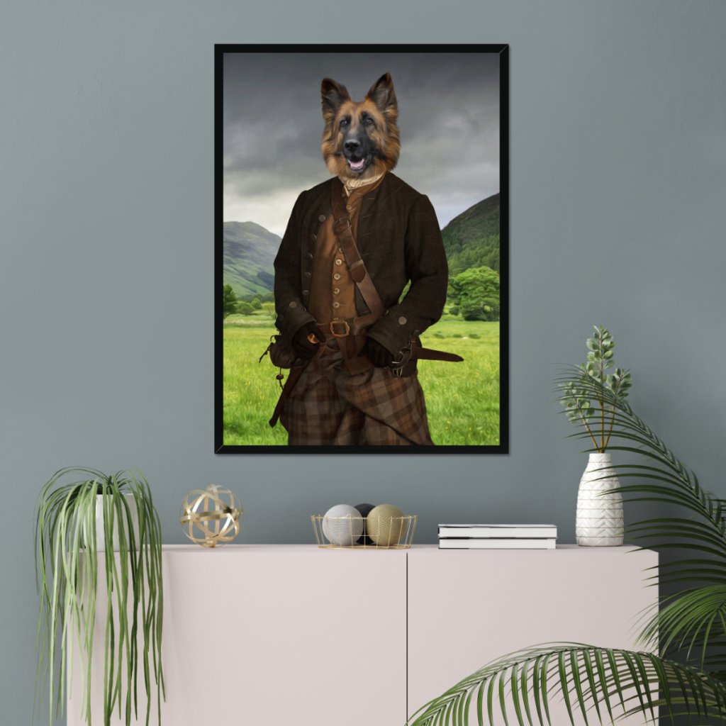 Jamie (Outlander Inspired): Custom Pet Portrait - Paw & Glory - Dog Portraits - Pet Portraits