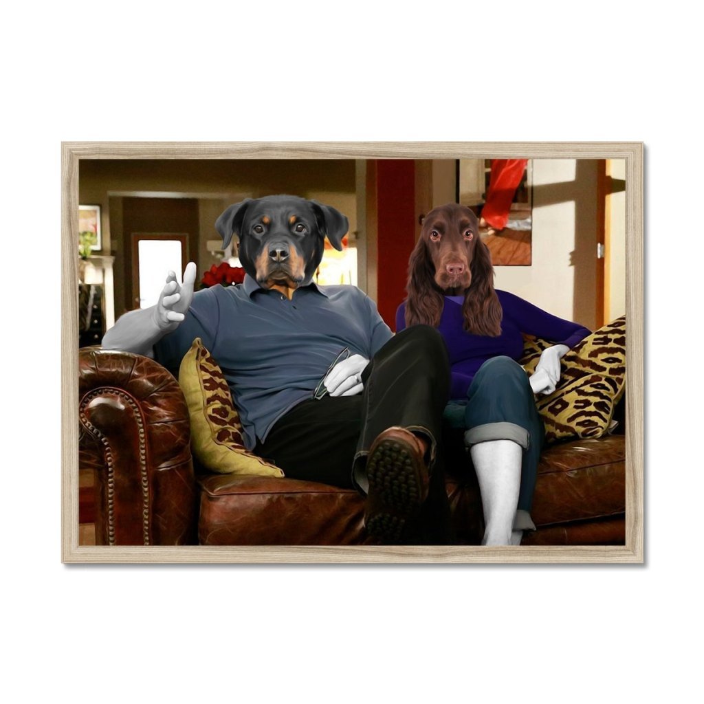 Pet Portraits | Jay & Gloria (Modern Family Inspired): Custom Pet Portrait | Paw & Glory