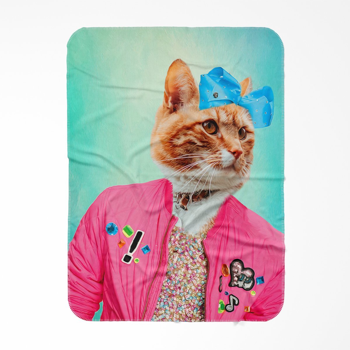 Pet Portraits | Jo Jo Paw-wa: Custom Pet Blanket | Paw & Glory