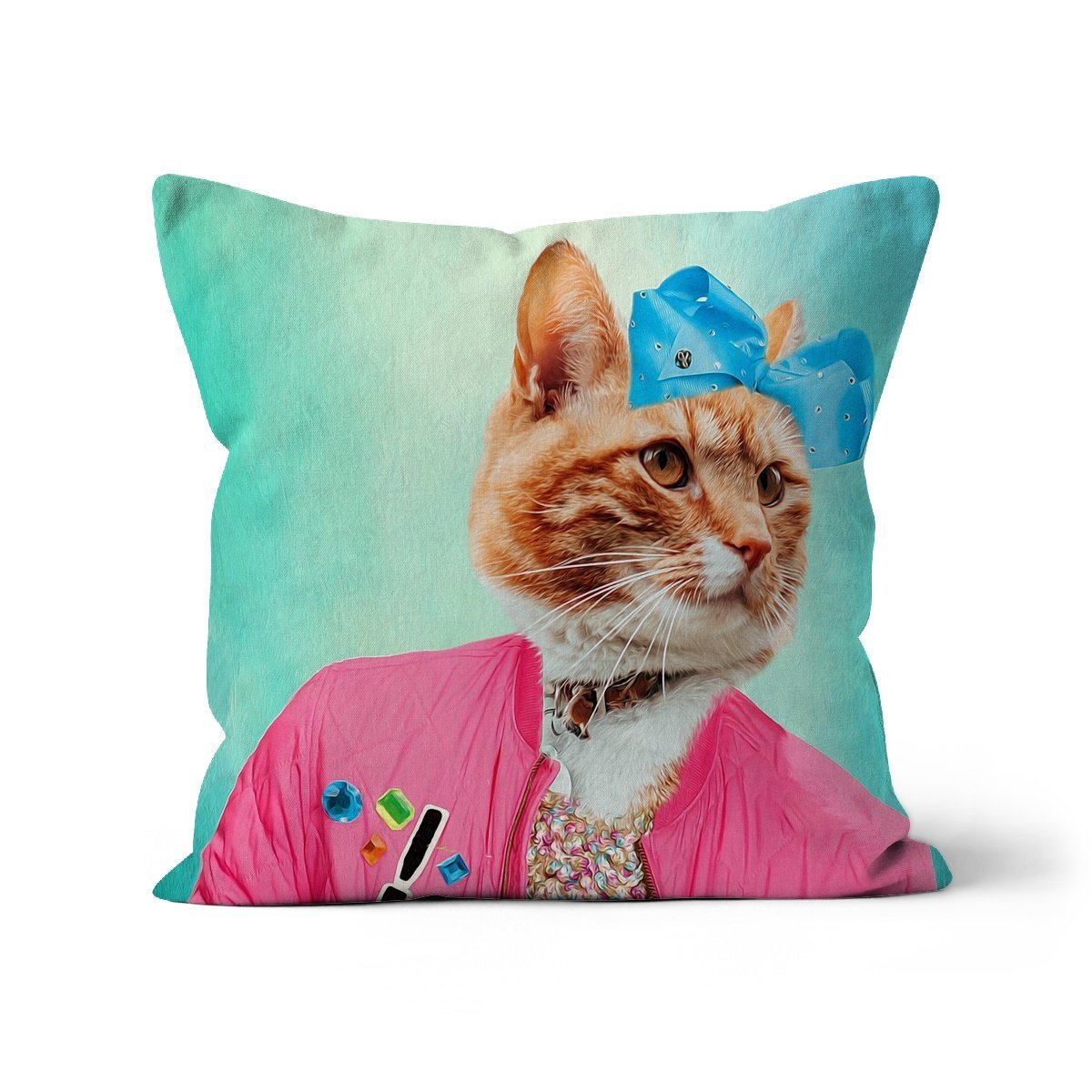 Pet Portraits | Jo Jo Paw-wa: Custom Pet Pillow | Paw & Glory