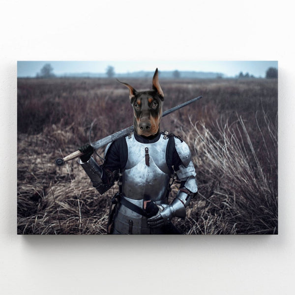 Armoured Heroine Custom Pet Canvas | Custom Pet Canvas | Paw & Glory