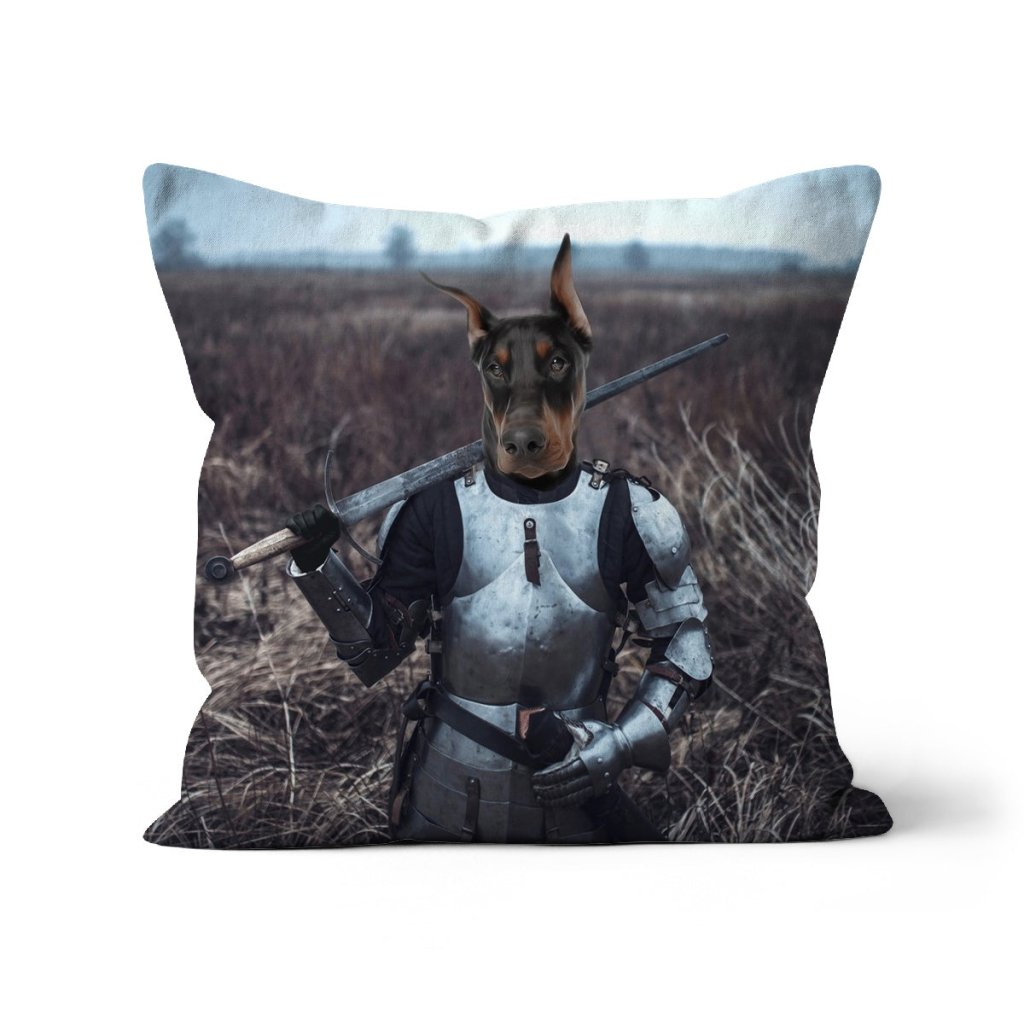 Pet Portraits | Joan Of Ark: Custom Pet Pillow | Paw & Glory