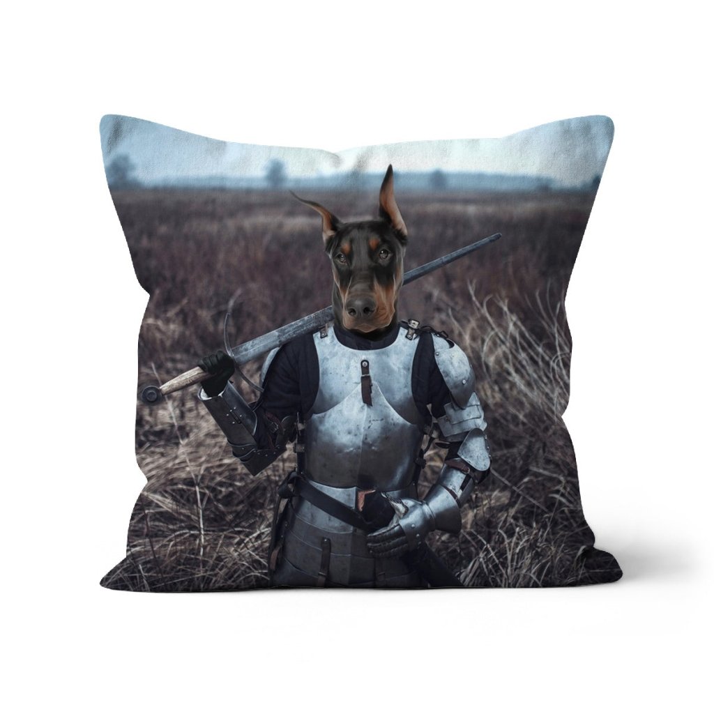 Pet Portraits | Joan Of Ark: Custom Pet Pillow | Paw & Glory