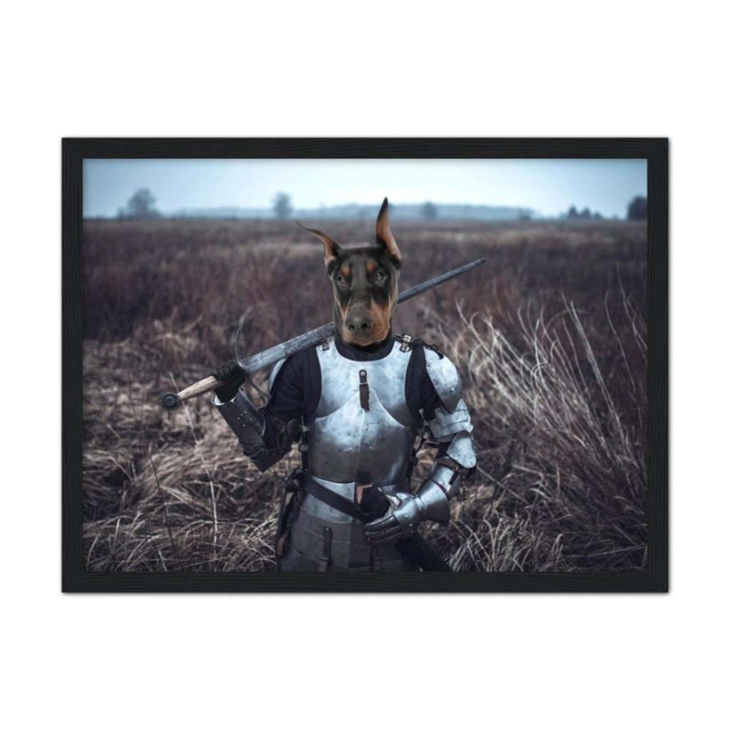 Pet Portraits | Joan Of Ark: Custom Pet Portrait | Paw & Glory