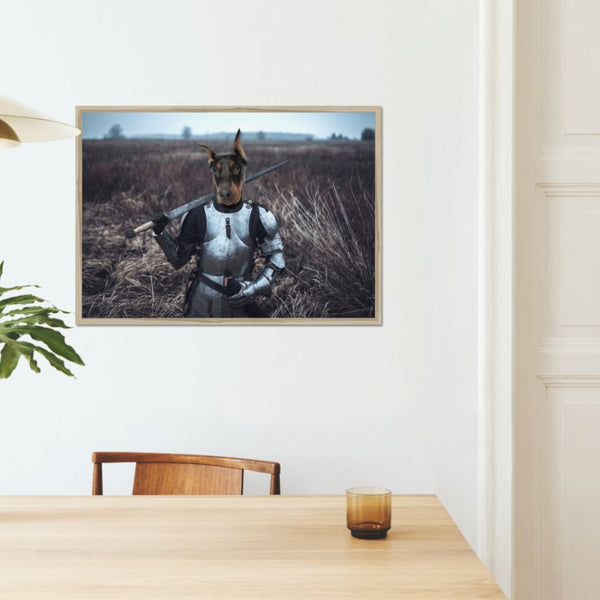 Armoured Heroine Custom Pet Portrait | Custom Pet Portrait | Paw & Glory