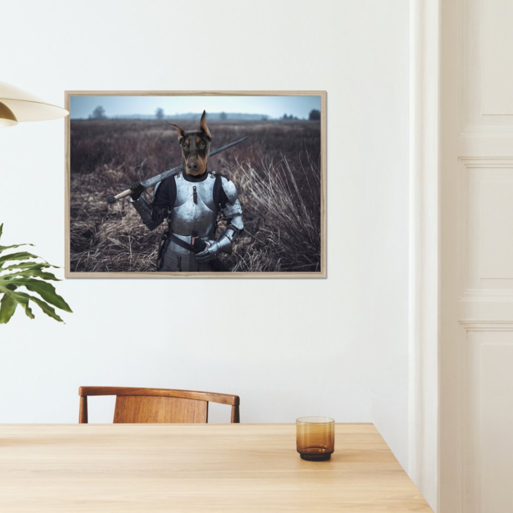 Pet Portraits | Joan Of Ark: Custom Pet Portrait | Paw & Glory