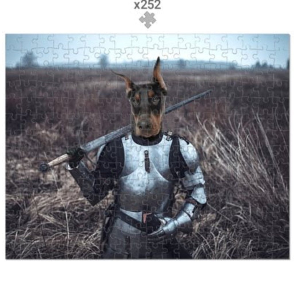 Pet Portraits | Joan Of Ark: Custom Pet Puzzle | Paw & Glory