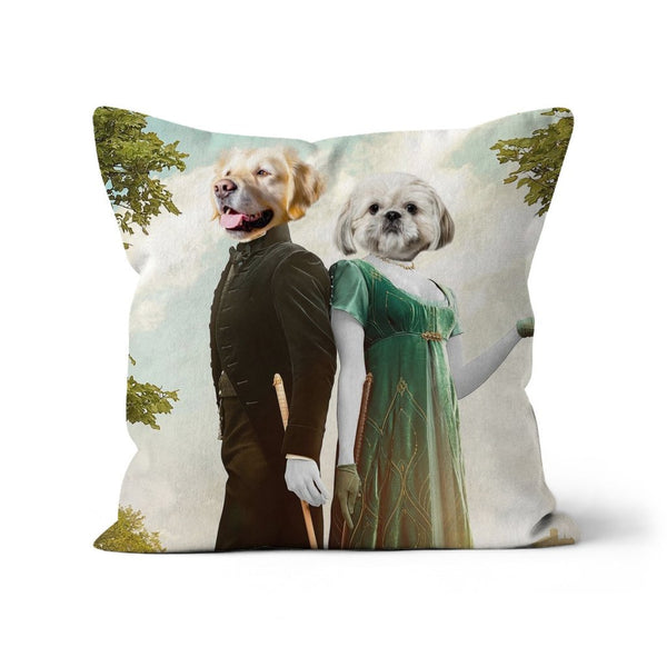 Regency Couple: Custom Pet Pillow | royal pet portrait | Paw & Glory