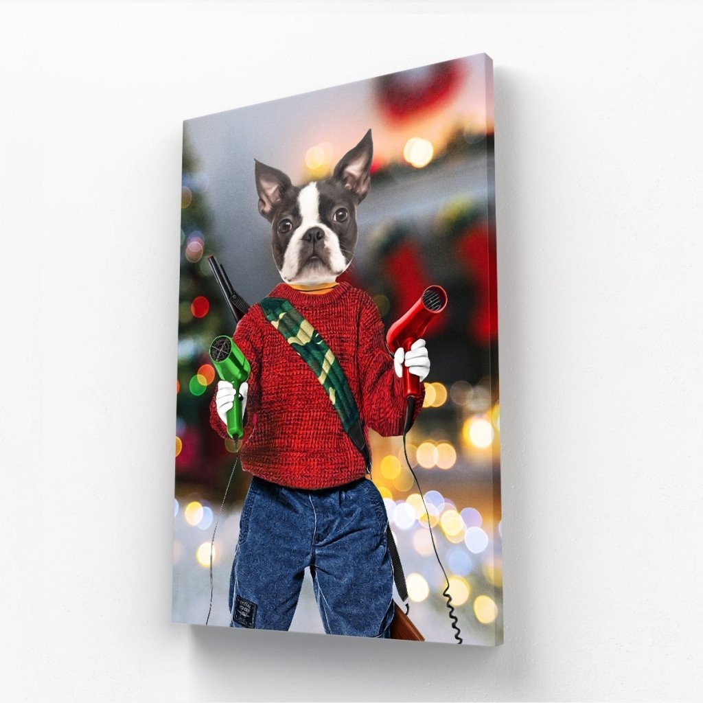 Pet Portraits | Kevinnn (Home Alone 1 Inspired): Custom Pet Canvas | Paw & Glory