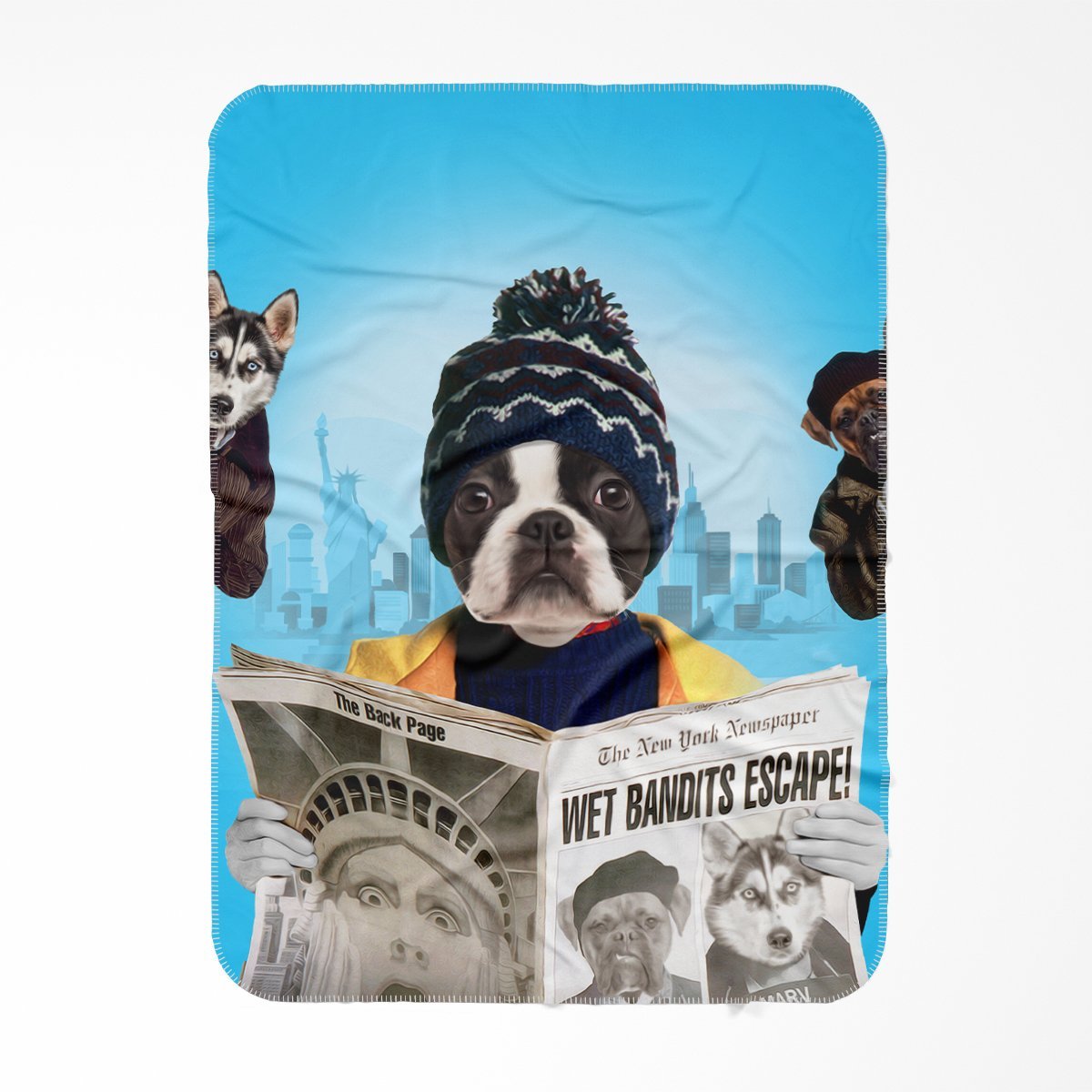 Pet Portraits | Mischief Maker: Custom Pet Blanket | Paw & Glory