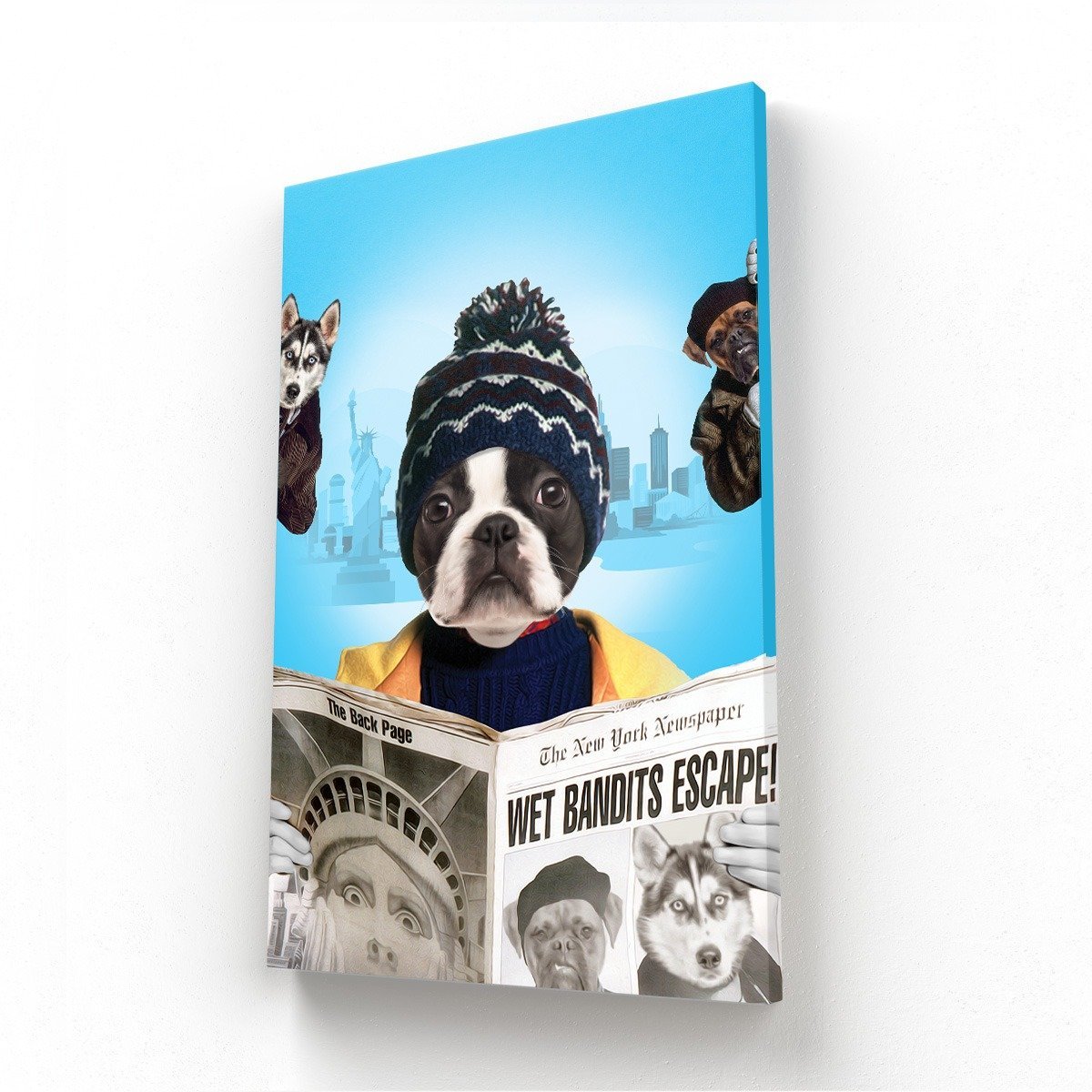 Pet Portraits | Kevinnn (Home Alone 2 Inspired): Custom Pet Canvas | Paw & Glory