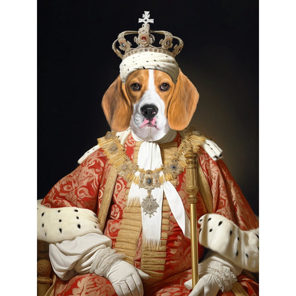 King Bishop: Custom Digital Download Pet Portrait | royal pet portrait | Paw & Glory