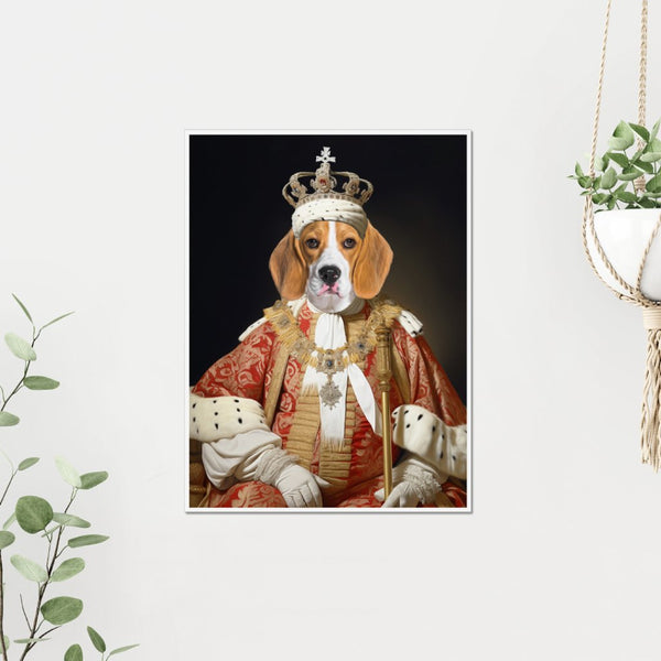 King Bishop: Custom Pet Poster | royal pet portrait | Paw & Glory