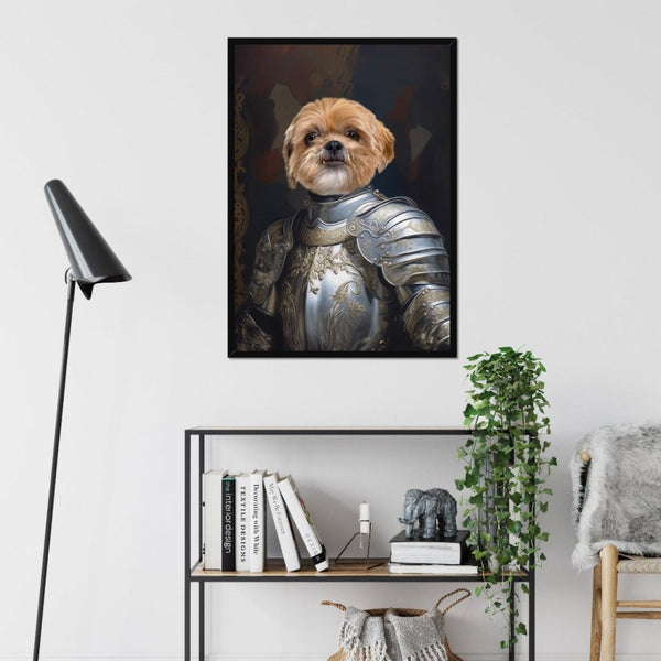 Kings Knight: Custom Pet Portrait | framed pet portrait | Paw & Glory
