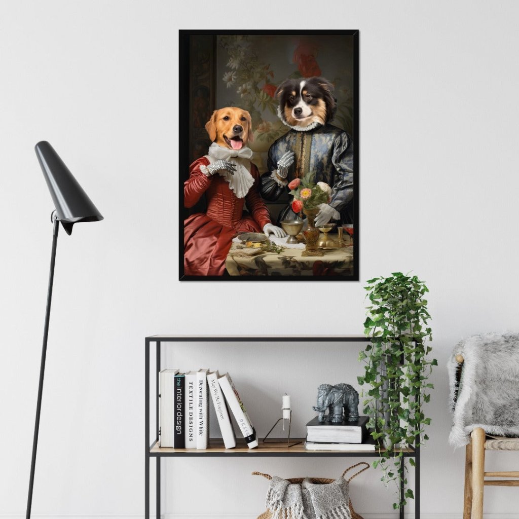 Pet Portraits | Knight Bachelor and Knight's Wife: Custom Pet Portrait | Paw & Glory