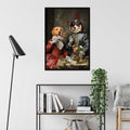 Knight Bachelor and Knight's Wife: Custom Pet Portrait