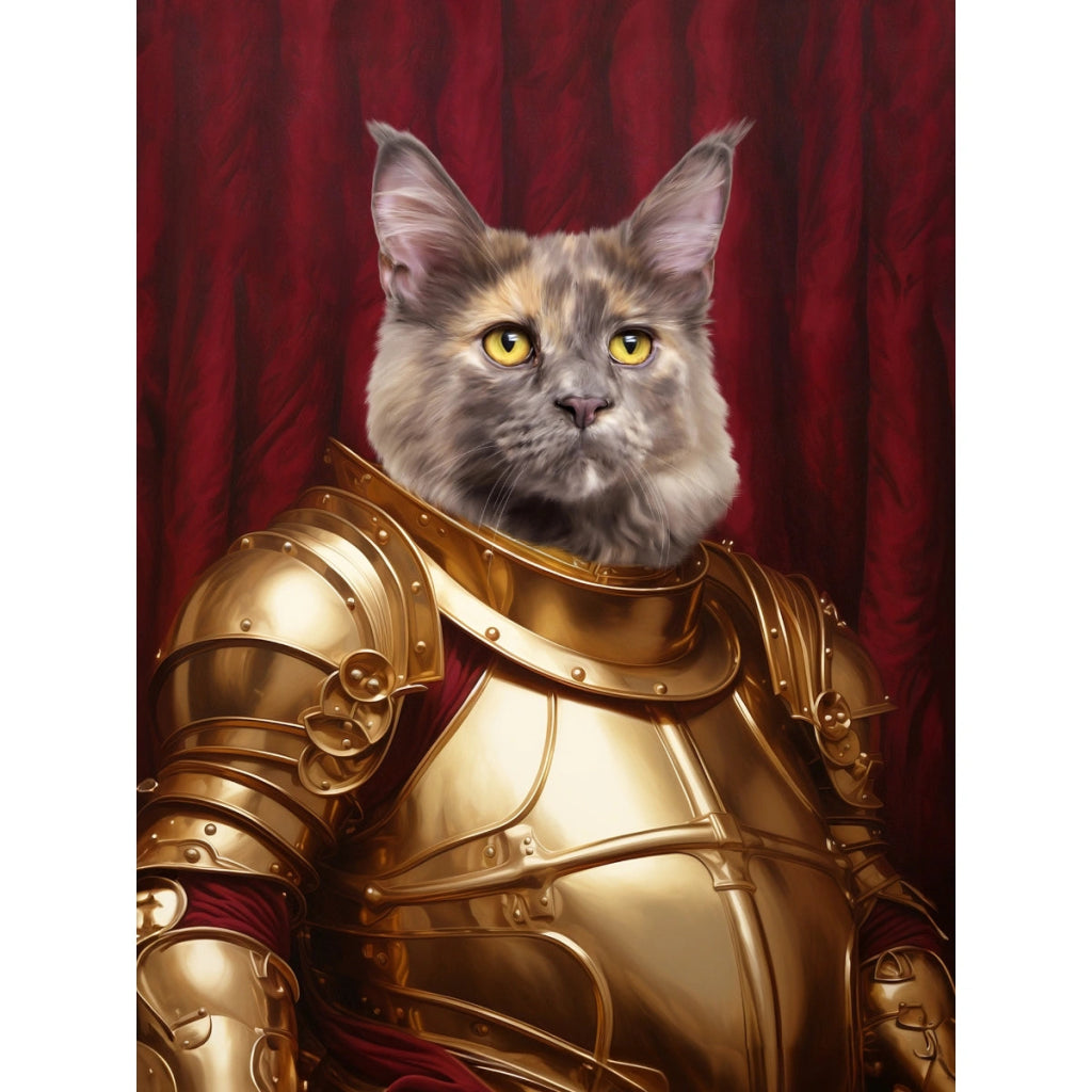 Pet Portraits | Knight Errant: Custom Digital Download Pet Portrait | Paw & Glory