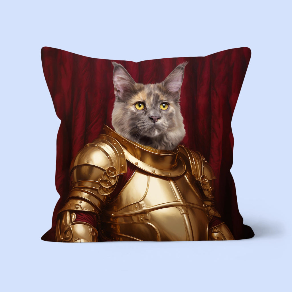 Pet Portraits | Knight Errant: Custom Pet Pillow | Paw & Glory