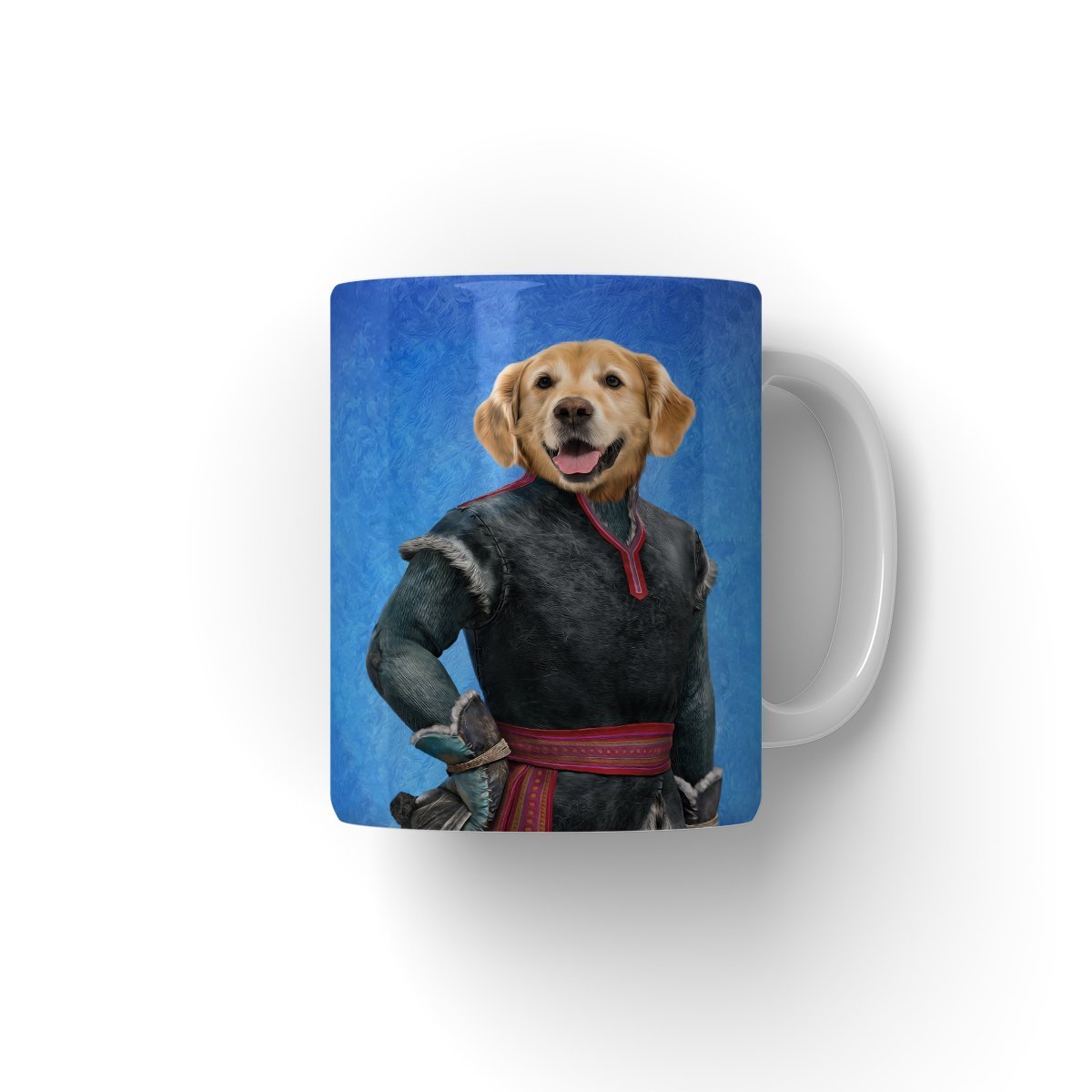 Snowy Mountain Man Custom Pet Coffee Mug | Funny Pet Portrait Gift | Paw & Glory