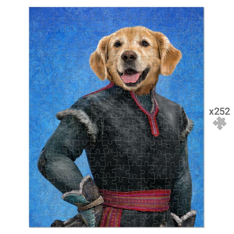Snowy Mountain Man Custom Pet Puzzle | Pet Lover Gift | Paw & Glory
