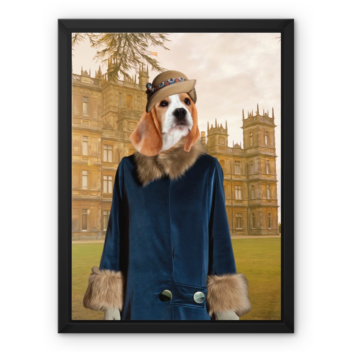 Pet Portraits | Lady Anne (Downton Abbey Inspired): Custom Pet Canvas | Paw & Glory