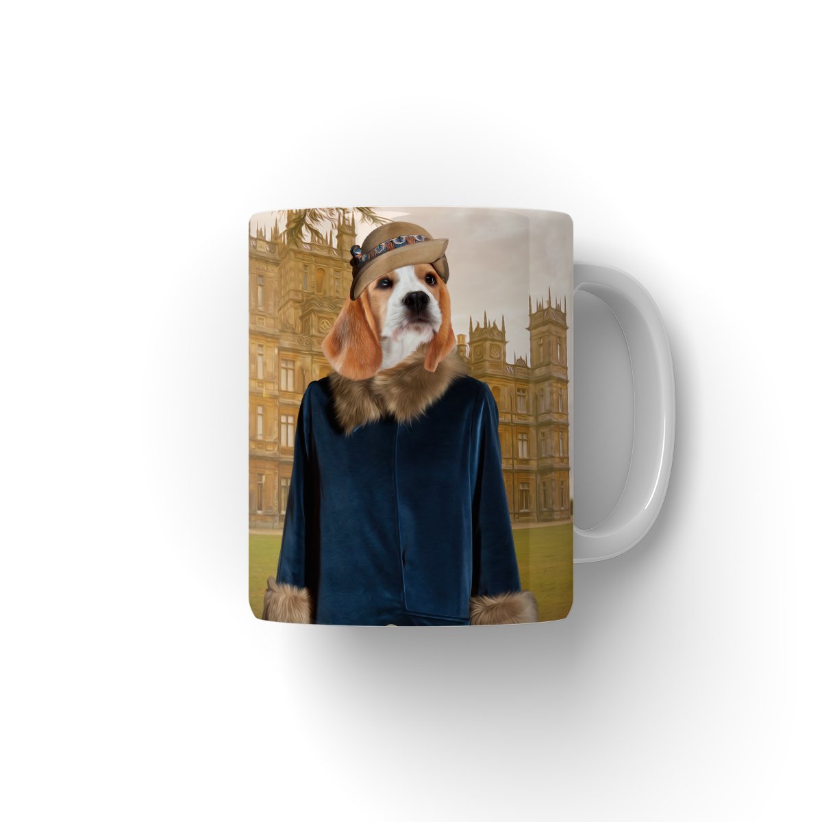 Pet Portraits | Lady Anne (Downton Abbey Inspired): Custom Pet Coffee Mug | Paw & Glory