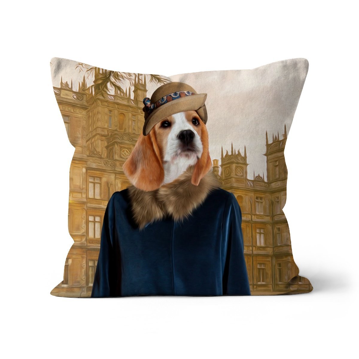 Pet Portraits | Lady Anne (Downton Abbey Inspired): Custom Pet Pillow | Paw & Glory