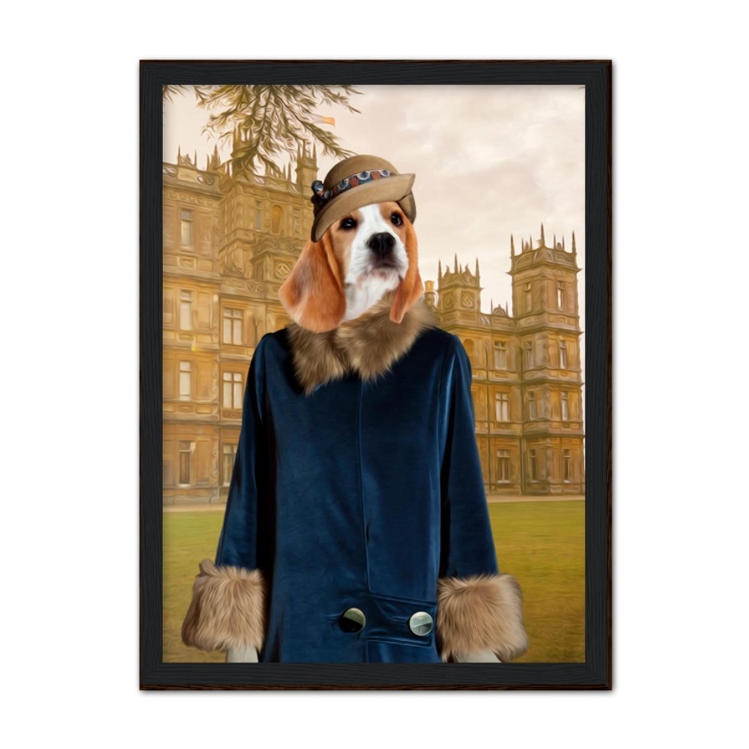 Pet Portraits | Lady Anne (Downton Abbey Inspired): Custom Pet Portrait | Paw & Glory