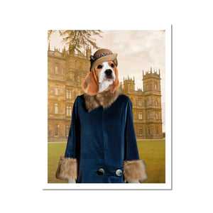 Lady Anne (Downton Abbey Inspired): Custom Pet Poster - Paw & Glory - Dog Portraits - Pet Portraits
