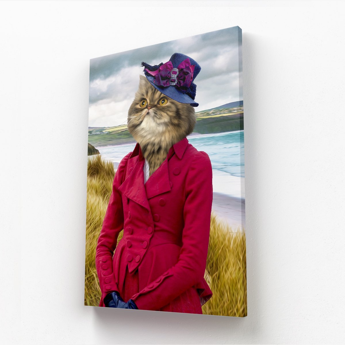 Pet Portraits | Lady Caroline (Poldark Inspired): Custom Pet Canvas | Paw & Glory