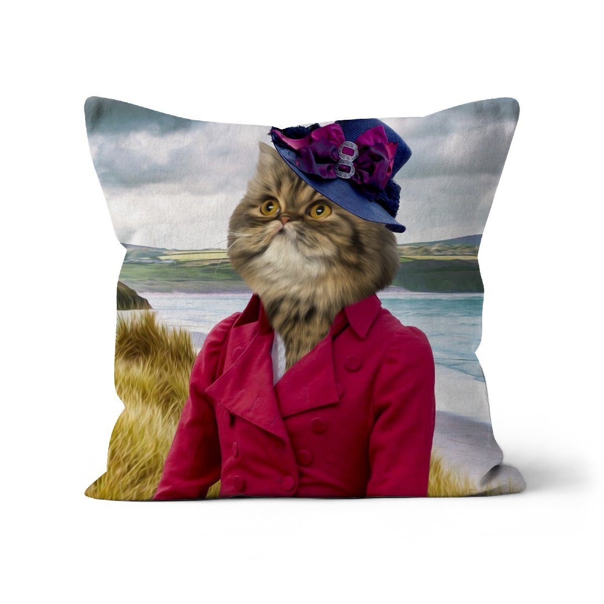 Pet Portraits | Lady Caroline (Poldark Inspired): Custom Pet Pillow | Paw & Glory