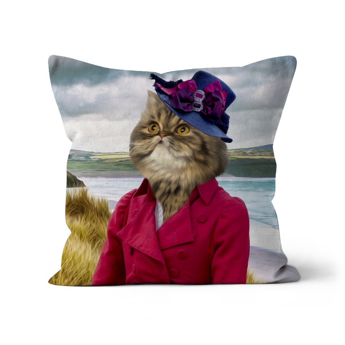 Pet Portraits | Lady Caroline (Poldark Inspired): Custom Pet Pillow | Paw & Glory