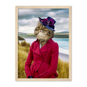 Lady Caroline (Poldark Inspired): Custom Pet Portrait - Paw & Glory - Dog Portraits - Pet Portraits
