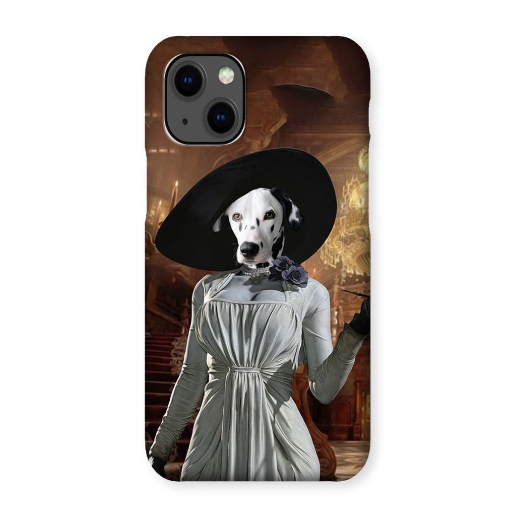 Pet Portraits | Lady Dimitrescu (Resident Evil Inspired): Custom Pet Phone Case | Paw & Glory