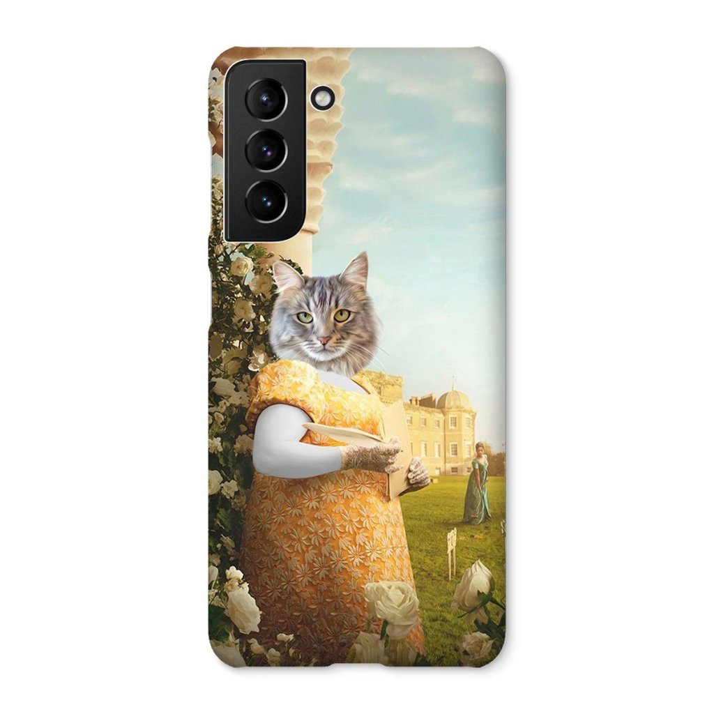 Pet Portraits | Lady Whistledown (Bridgerton Inspired): Custom Pet Phone Case | Paw & Glory