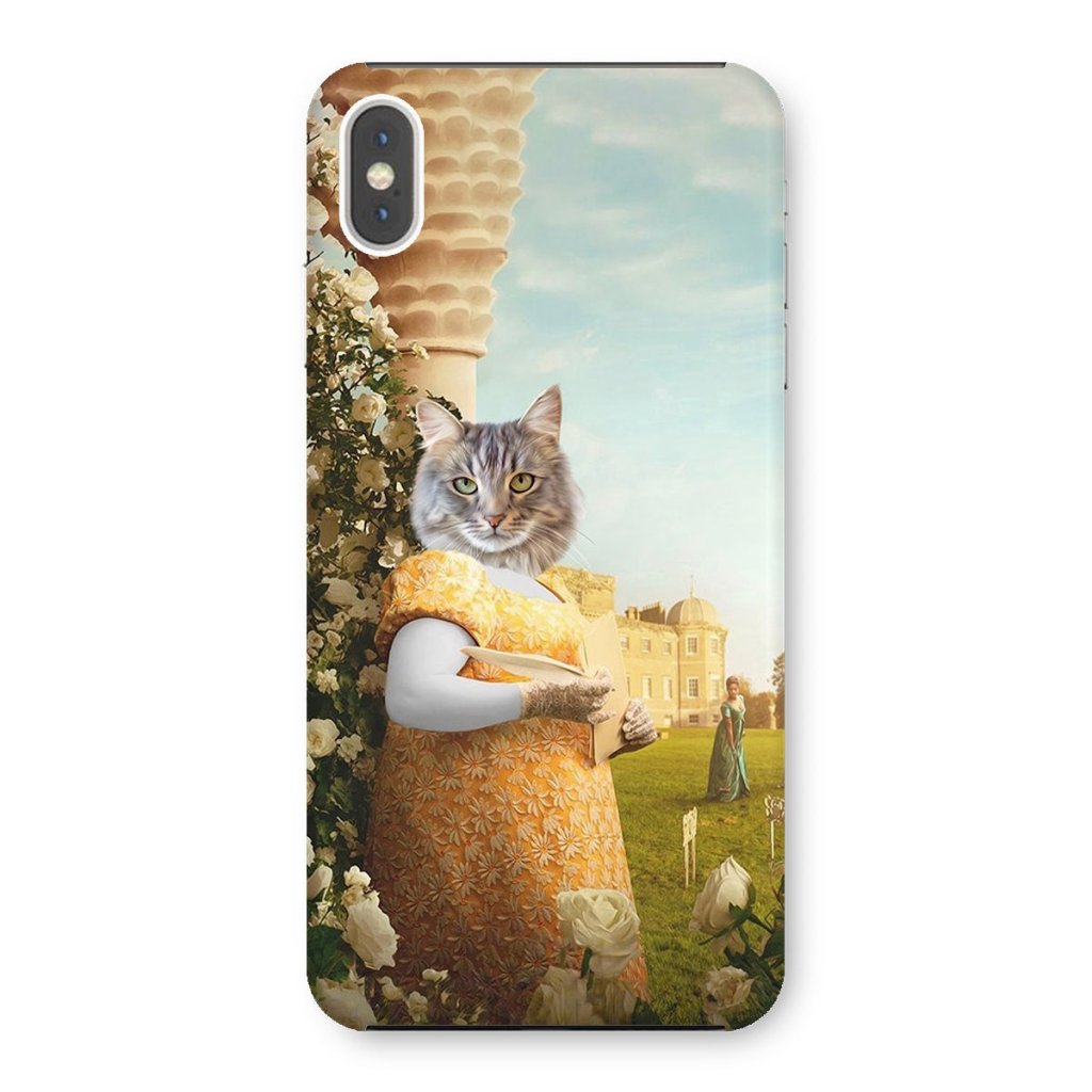 Pet Portraits | Lady Whistledown (Bridgerton Inspired): Custom Pet Phone Case | Paw & Glory