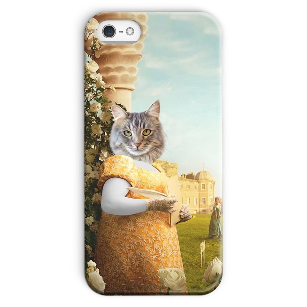 Pet Portraits | Lady Whistledown (Bridgerton Inspired): Custom Pet Phone Case | Paw & Glory