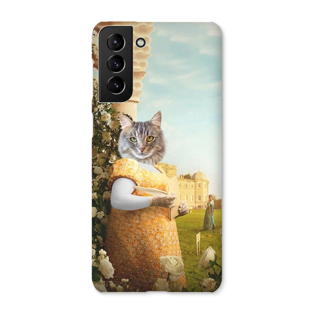 Pet Portraits | Lady Whistledown (Bridgerton Inspired): Custom Pet Phone Case | Paw & Glory