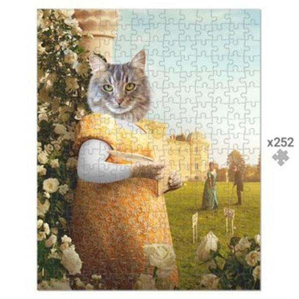 Society Gossip: Custom Pet Puzzle | royal pet portrait | Paw & Glory